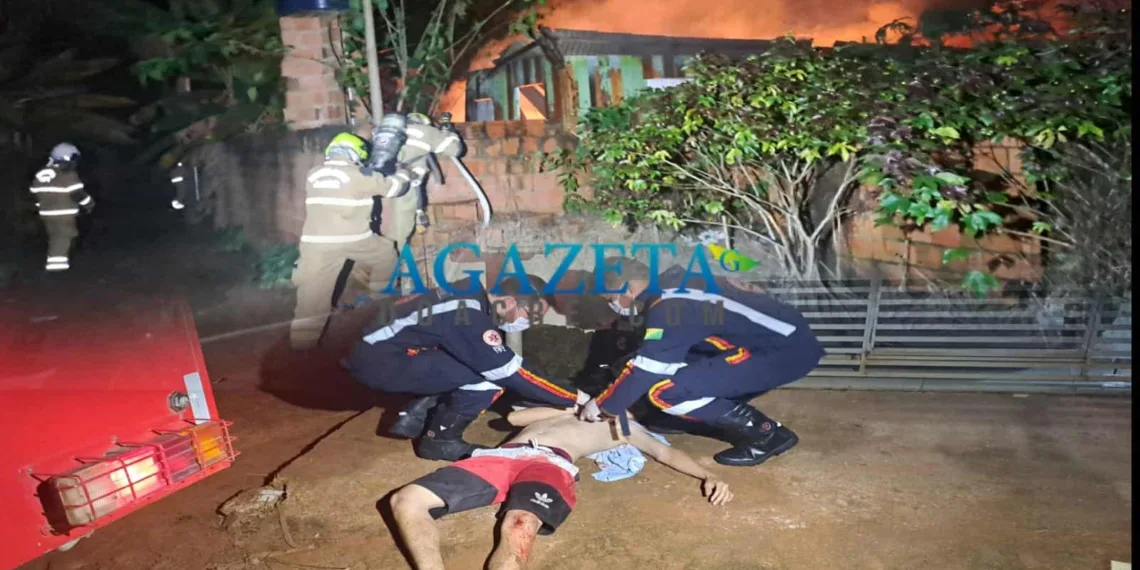 Criminosos incendeiam casa e atiram em jovem no Segundo Distrito de Rio Branco