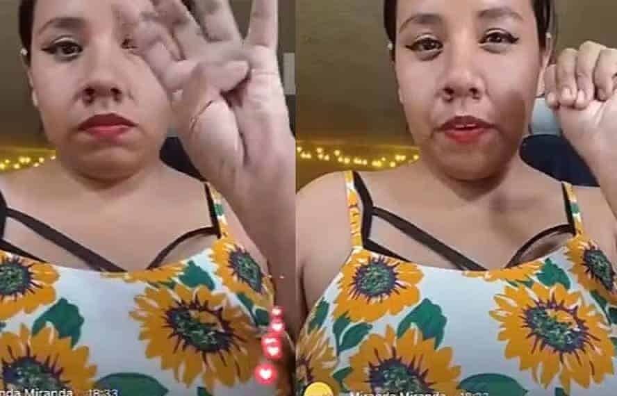 Mulher é agredida pelo companheiro durante live e pede ajuda para seguidores: 'alguém conhece esse sinal'