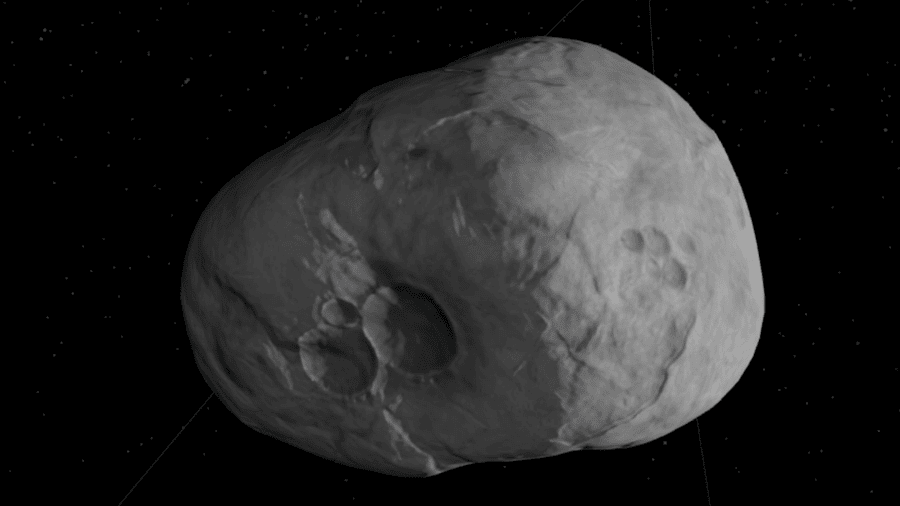 Asteroide 2008 OS7 estará a sete vezes a distância da Terra à Lua Imagem: Reprodução/Twitter