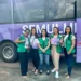 Ônibus Lilás esteve no Via Verde Shopping na terça-feira, 5. Foto: Franklin Lima/Semulher