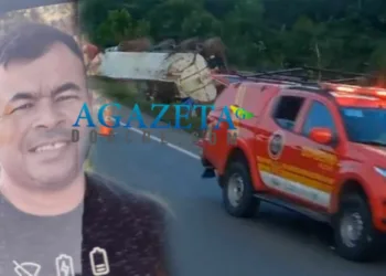 Vídeo mostra carreta tombada na BR-364, no Acre; motorista não sobreviveu