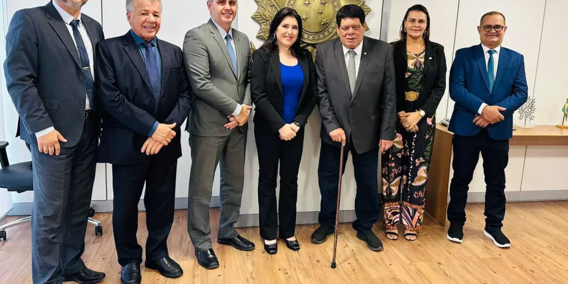 Marcus Alexandre e lideranças do MDB são recebidos por Simone Tebet e Baleia Rossi para definir prioridades nas eleições de 2024