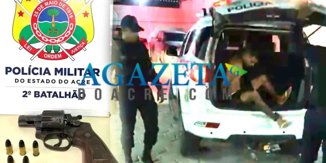 Homem é preso com arma de fogo e munição no Taquari