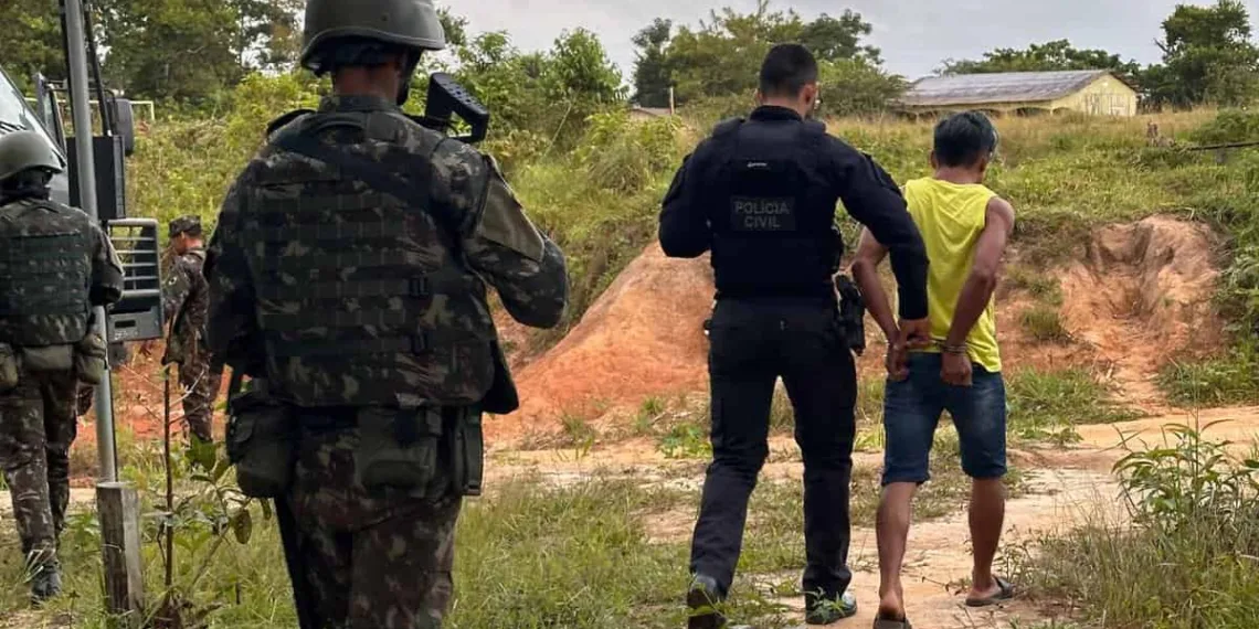 Traficante de drogas é preso em Rodrigues Alves em operação integrada da Polícia Civil e Exército Brasileiro