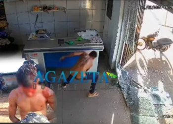 VÍDEO: Homem invade comércio, ameaça pessoas com faca e é linchado por populares em Rio Branco