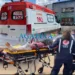 Trabalhador cai de escada de 3 metros e sofre fraturas no corpo