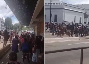 Entrega de sacolões para vítimas da enchente gera tumulto, agressão e prisões em Rio Branco