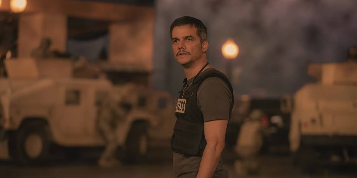 Wagner Moura em Guerra Civil. (Imagem: Diamond Films / Divulgação)