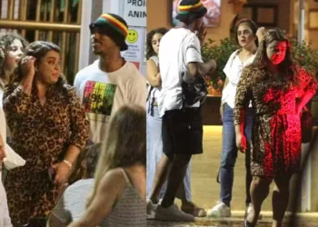 Preta Gil curte noite no Rio com o cantor baiano Danrlei Orrico — Foto: EXTRA
