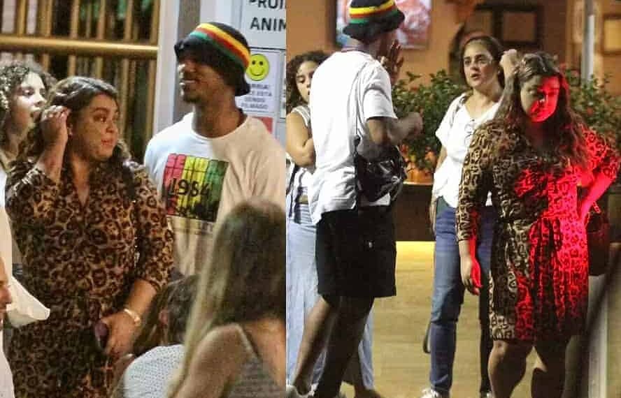 Preta Gil curte noite no Rio com o cantor baiano Danrlei Orrico — Foto: EXTRA