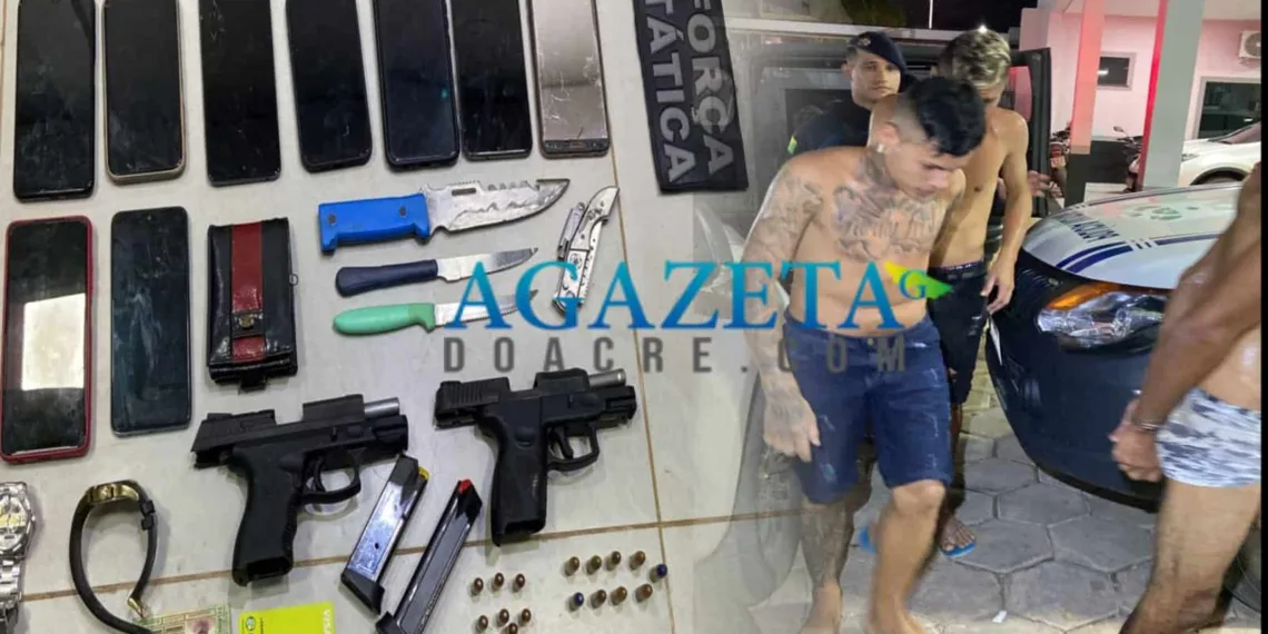 Criminosos invadem auto escola, roubam funcionários e clientes e acabam presos em Rio Branco