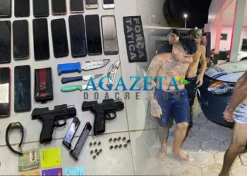 Criminosos invadem auto escola, roubam funcionários e clientes e acabam presos em Rio Branco