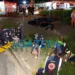 Acidente grave deixa dois adultos e uma criança feridos; moto partiu ao meio