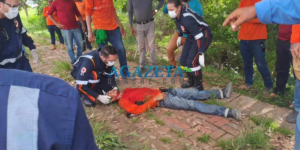 Homem é baleado com vários disparos de arma de fogo enquanto trabalhava em obra de Rio Branco