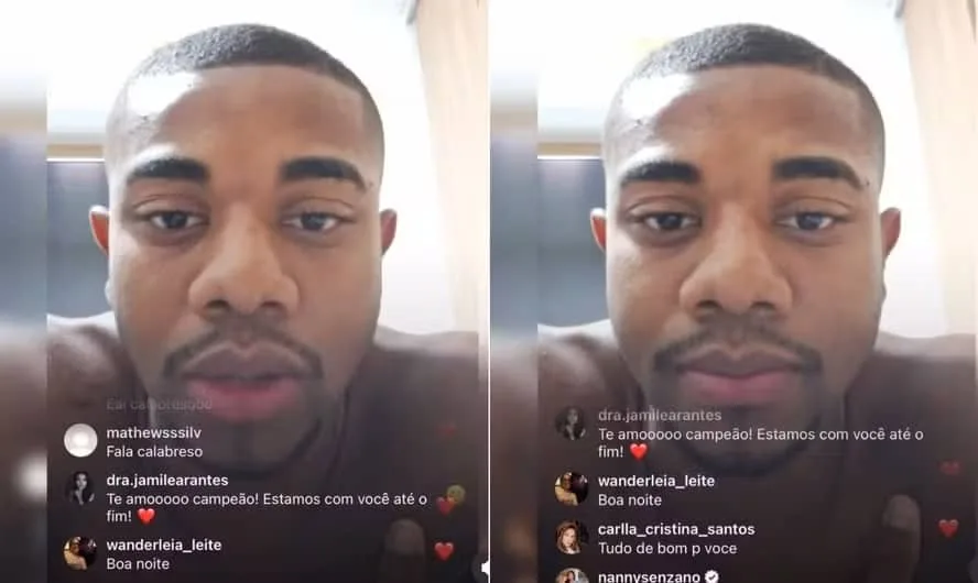 Davi em live — Foto: Reprodução/Instagram