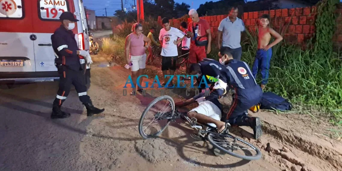 Ciclista sofre acidente devido buraco em via de Rio Branco e fica gravemente ferido