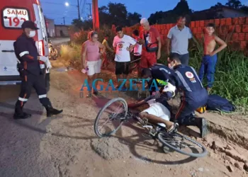 Ciclista sofre acidente devido buraco em via de Rio Branco e fica gravemente ferido
