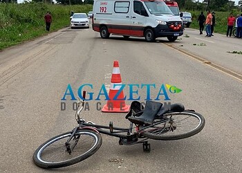 Idoso é atropelado em rodovia do Acre e vai parar no PS em estado grave