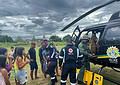 Resgate aéreo, na aldeia Santa Rosa, localizada na Terra Indígena Riozinho, às margens do Rio Iaco, em Assis Brasil. Foto: cedida