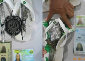 Mulheres são presas em flagrante tentando entrar com drogas em partes íntimas e sandálias na FOC