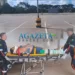 Mulher fica gravemente ferida após colisão em estacionamento de supermercado na capital