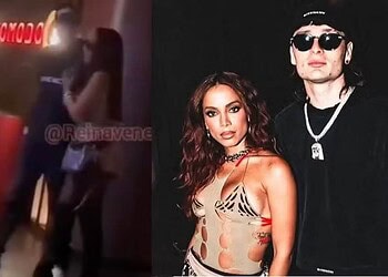 Anitta e Peso Pluma foram vistos saindo de restaurante nos EUA — Foto: Reprodução/Instagram