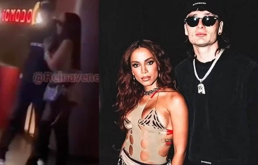 Anitta e Peso Pluma foram vistos saindo de restaurante nos EUA — Foto: Reprodução/Instagram