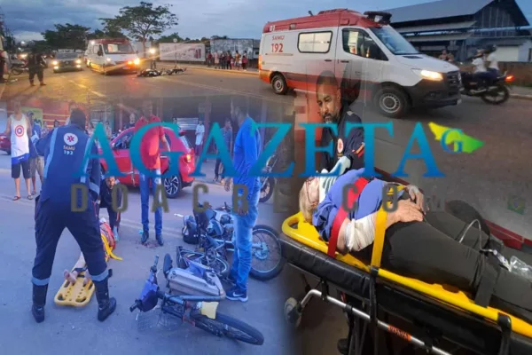 Colisão deixa três idosos gravemente feridos em Rio Branco