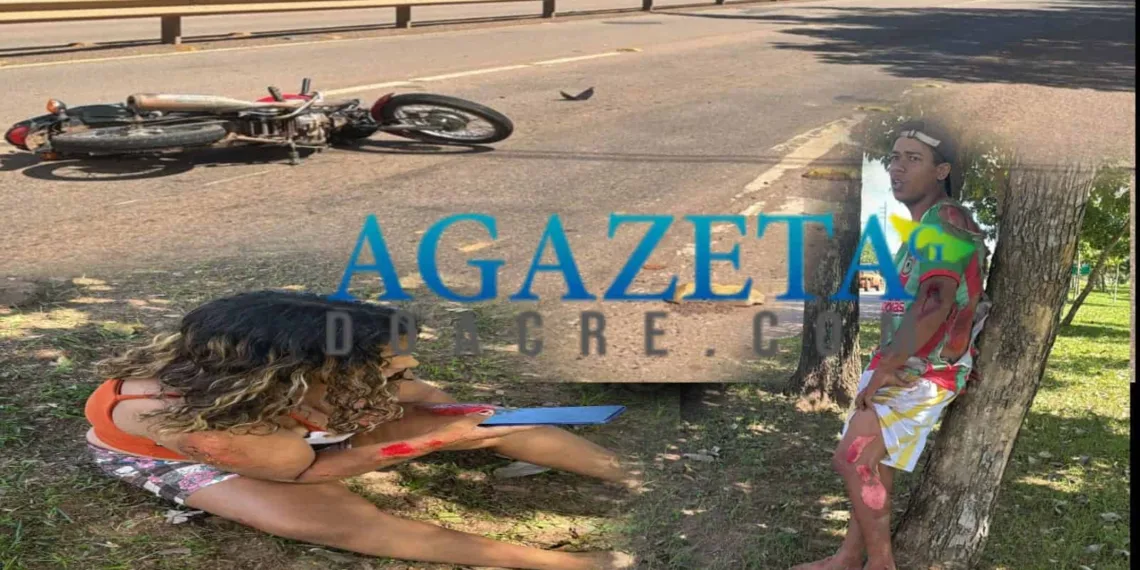 Caminhonete desvia de buracos e colide contra motocicleta na BR-364