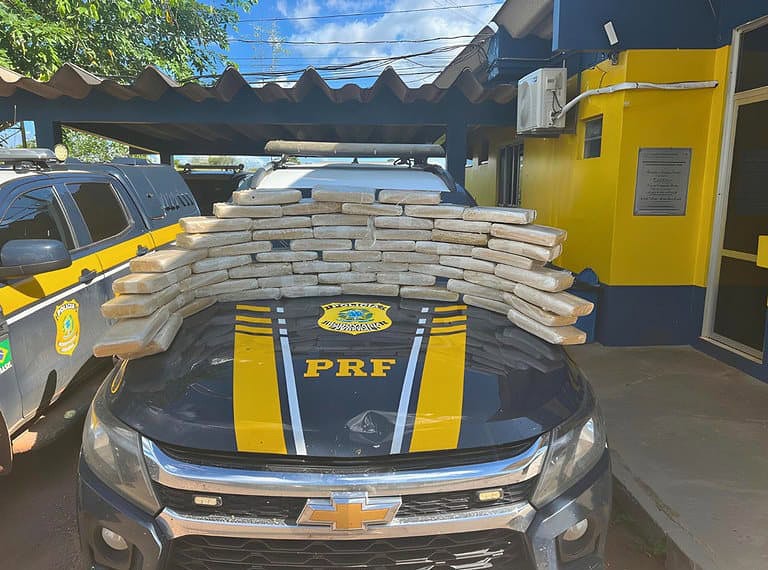 PRF apreende 60 quilos de skunk com valor de mercado estimado em R$ 1,5 milhão