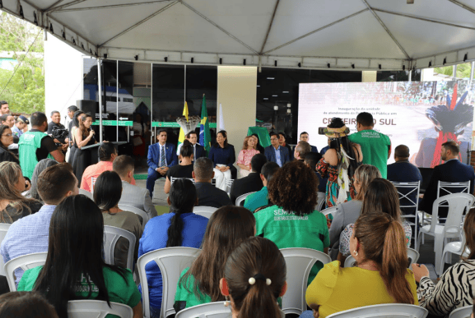 Defensoria Pública inaugura Unidade de Atendimento em Cruzeiro do Sul e lança cartilha dos Povos Indígenas. Foto: Bruno Firmino.