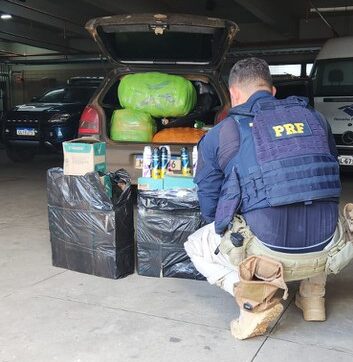 PRF apreende carga de contrabando em Senador Guiomard