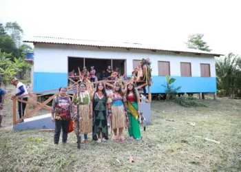 Aldeia São Francisco é uma das beneficiadas com escola indígena. Foto: Mardilson Gomes/SEE