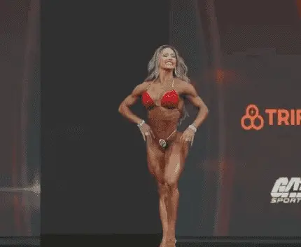 Conhecida como 'Ferrari Humana', fisiculturista brasileira rebate críticas sobre corpo — Foto: Reprodução/TV Globo