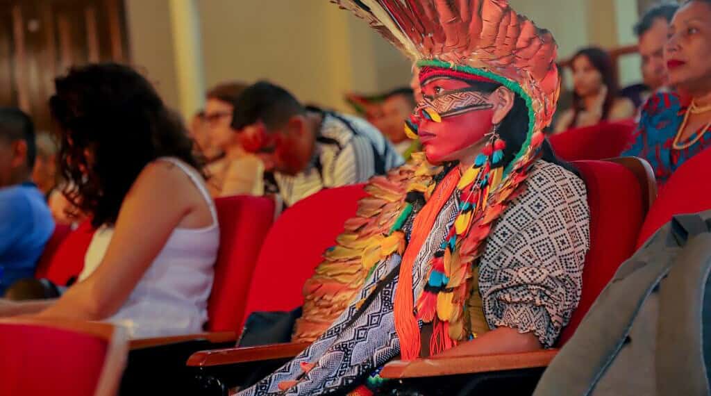 Seminário reuniu lideranças, autoridades e representantes indígenas para debater pautas importantes. Foto: Neto Lucena/Secom