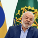 O presidente Lula durante evento no Palácio do Planalto — Foto: Evaristo Sá/AFP