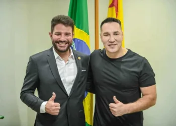 Governador e secretário de Esporte destacaram preparativos para a Supertaça. Foto: Diego Gurgel/Secom