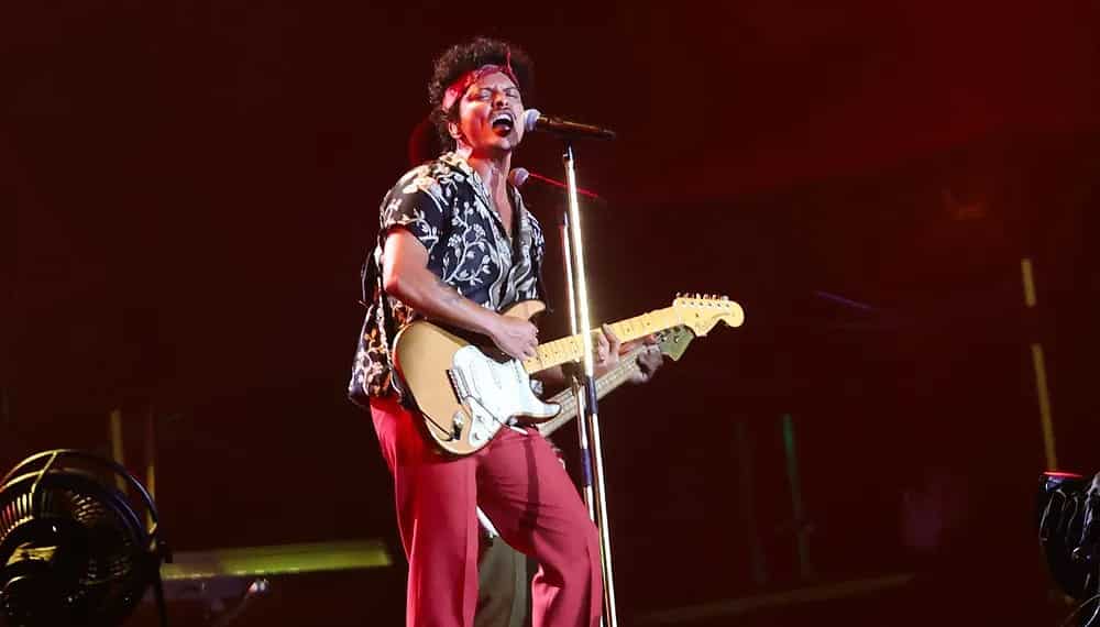 Bruno Mars no The Town — Foto: Brazil News/Manu Scarpa