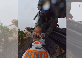 Vídeo: bebê é resgatado pelo telhado de casa durante enchente no RS