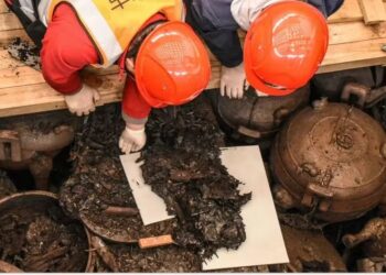 Os pesquisadores enfrentam o saque dos artefatos como um dos problemas com a tumba — Foto: Instituto de Pesquisa Arqueológica e Relíquias Culturais da Província de Anhui