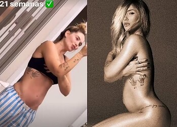 Virginia Fonseca divide com os seguidores a evolução da gestação do terceiro filho — Foto: Reprodução/Instagram e Lufre/Reprodução/Instagram