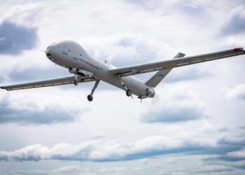 Chuvas no RS: entenda como atuará drone israelense usado em resgate de isolados após temporais — Foto: FAB