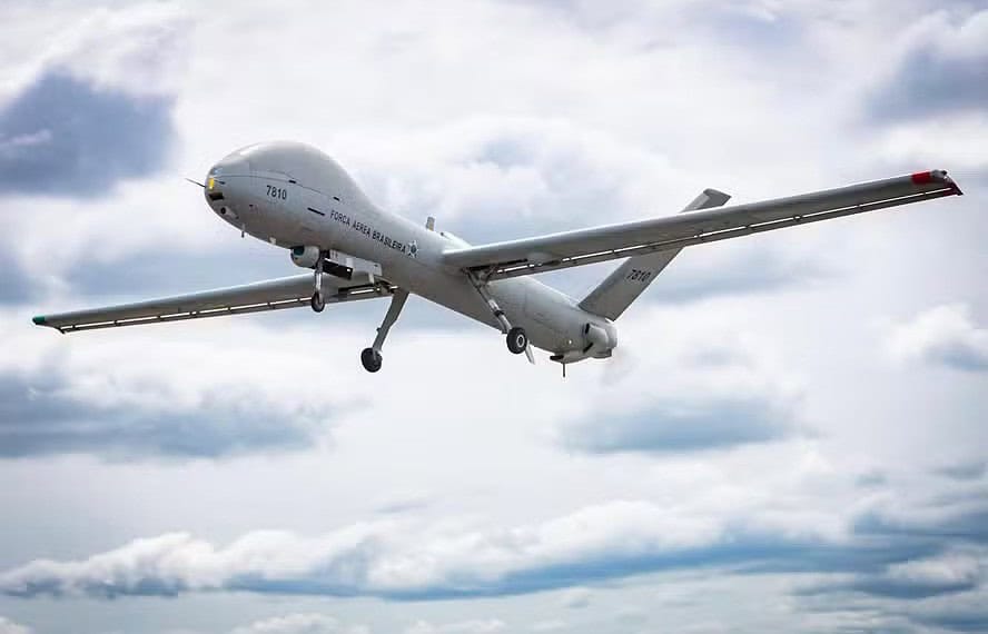Chuvas no RS: entenda como atuará drone israelense usado em resgate de isolados após temporais — Foto: FAB