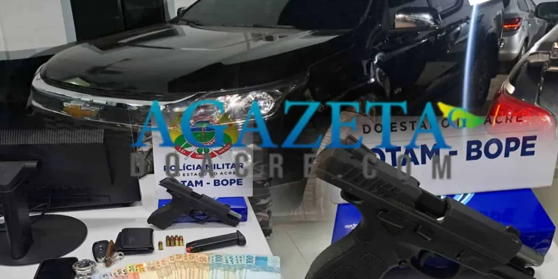 Trio é preso com arma, munição e dinheiro no Calafate