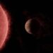 Ilustração do exoplaneta SPECULOOS-3 b orbitando sua estrela anã vermelha — Foto: NASA/JPL-Caltech