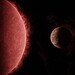 Ilustração do exoplaneta SPECULOOS-3 b orbitando sua estrela anã vermelha — Foto: NASA/JPL-Caltech