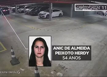ÚLtimas imagens de Anic Herdy em Petrópolis, na Região Serrana no Rio, no dia 29 de fevereiro — Foto: Reprodução/Fantástico