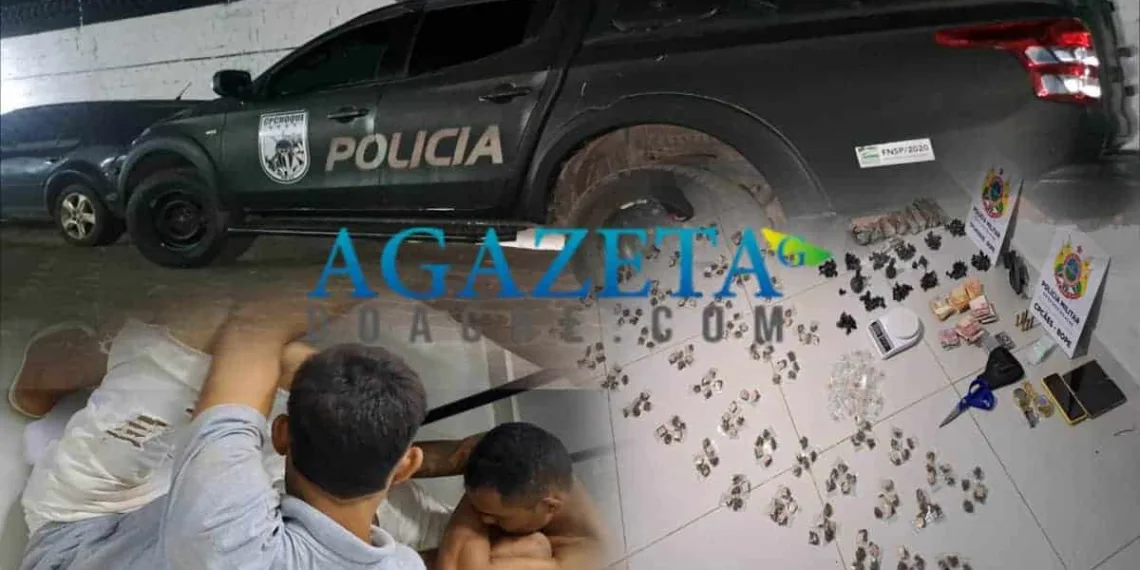 Bope prende dupla por tráfico de drogas e porte ilegal de arma de fogo na Baixada da Sobral