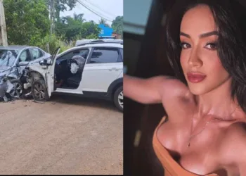 URGENTE: Influenciadora Juh Vellegas sofre acidente em Rio Branco; veja imagens