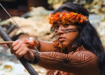 Arqueira Graziela Santos pode se tornar a primeira mulher indígena a competir nos Jogos Olímpicos pelo Brasil Imagem: Arquivo Pessoal